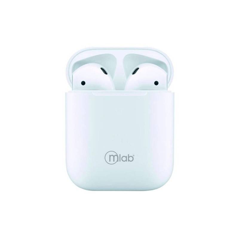 Audífonos Air Charge Touch Blanco – Bluetooth 5.3, In-Ear y Estuche Carga MLAB