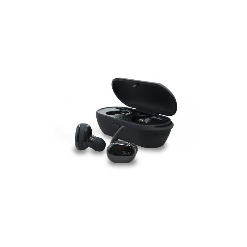 Audífonos Air Charge Touch Negro – Bluetooth 5.3, In-Ear y Estuche Carga MLAB