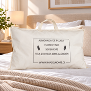 Almohada de Pluma FLORENTINO 50x90 1.600 grs.