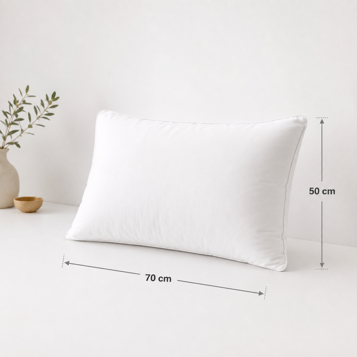 Almohada Dobby Microfibra Premium Royal Supreme 50X70cm 300 hilos Cannon