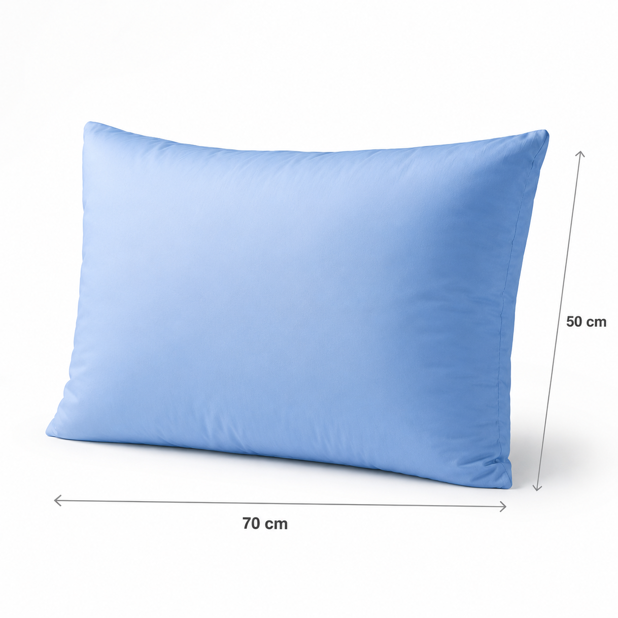 Pack 2 Almohadas 50x70cm Premium Eco turquesa, Masel