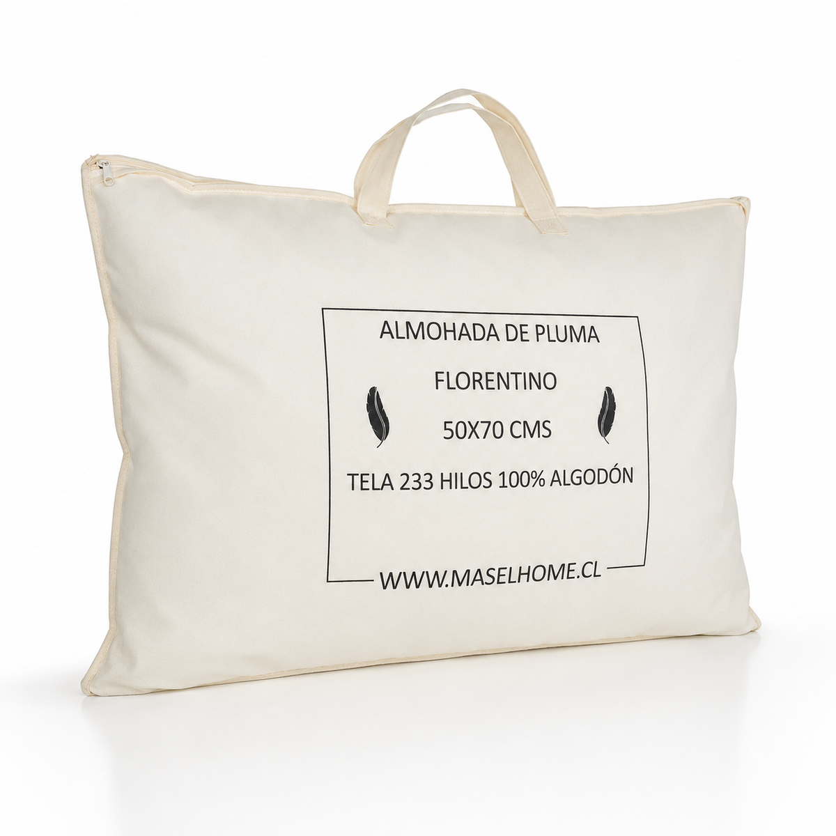 Almohada Florentino Pluma 50x70 cm, Masel