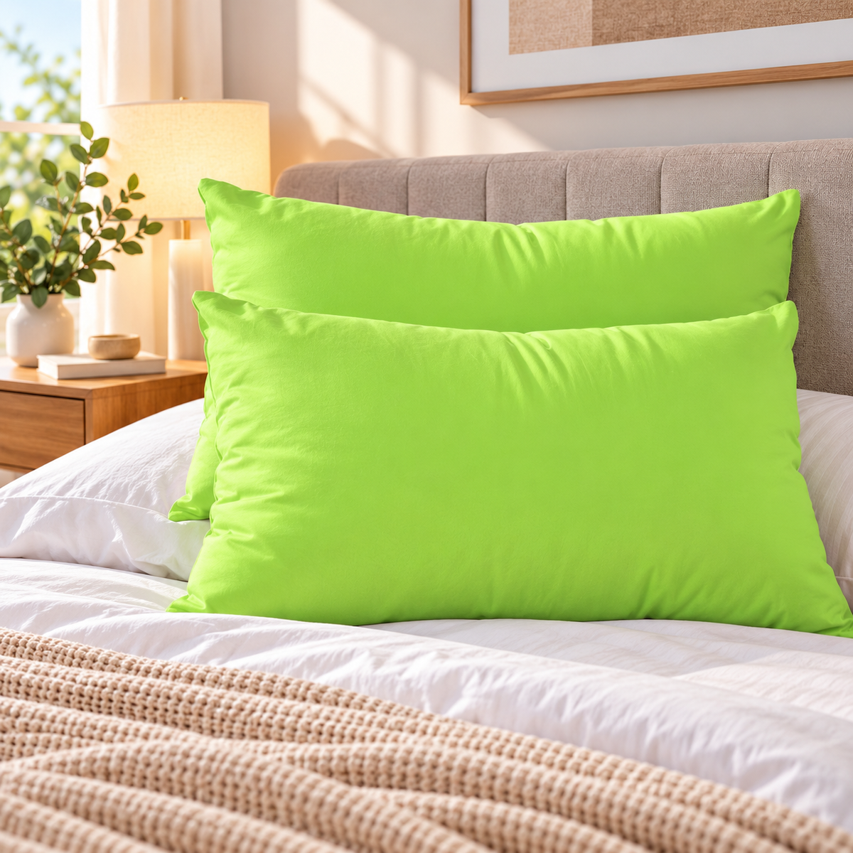 Almohadas 50x70 Pack Premium Eco PISTACHO