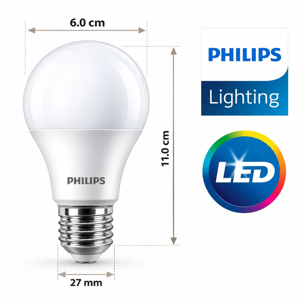 Ampolleta LED Philips E27 8.5W Dimeable
