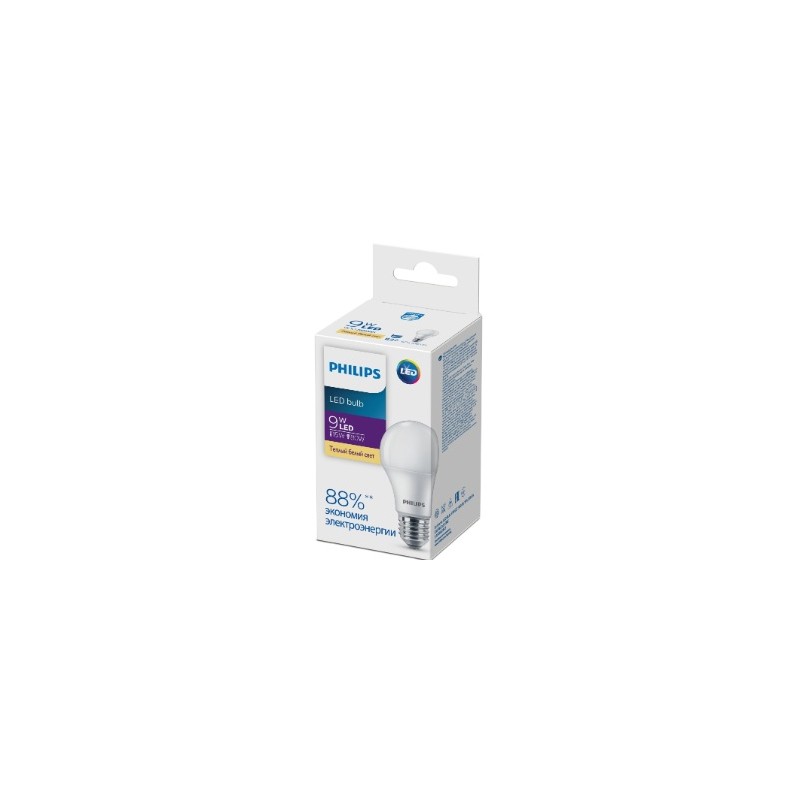 Ampolleta LED Philips EcoHOME 9W E27