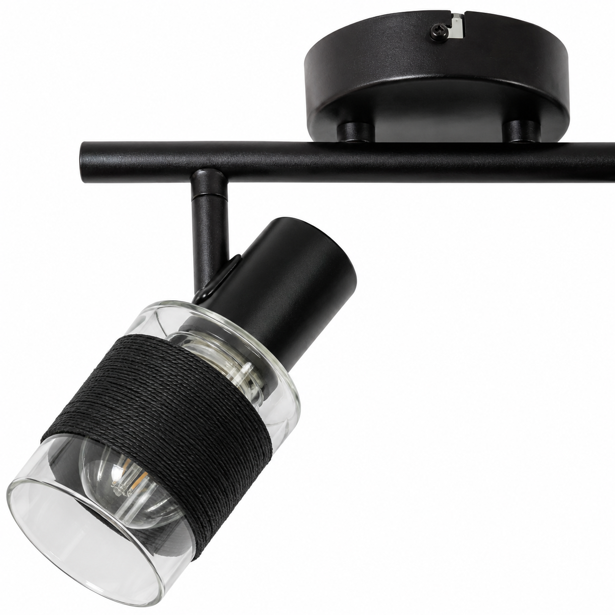 Apliqué Negro Simple porta E14 Led Konnergie