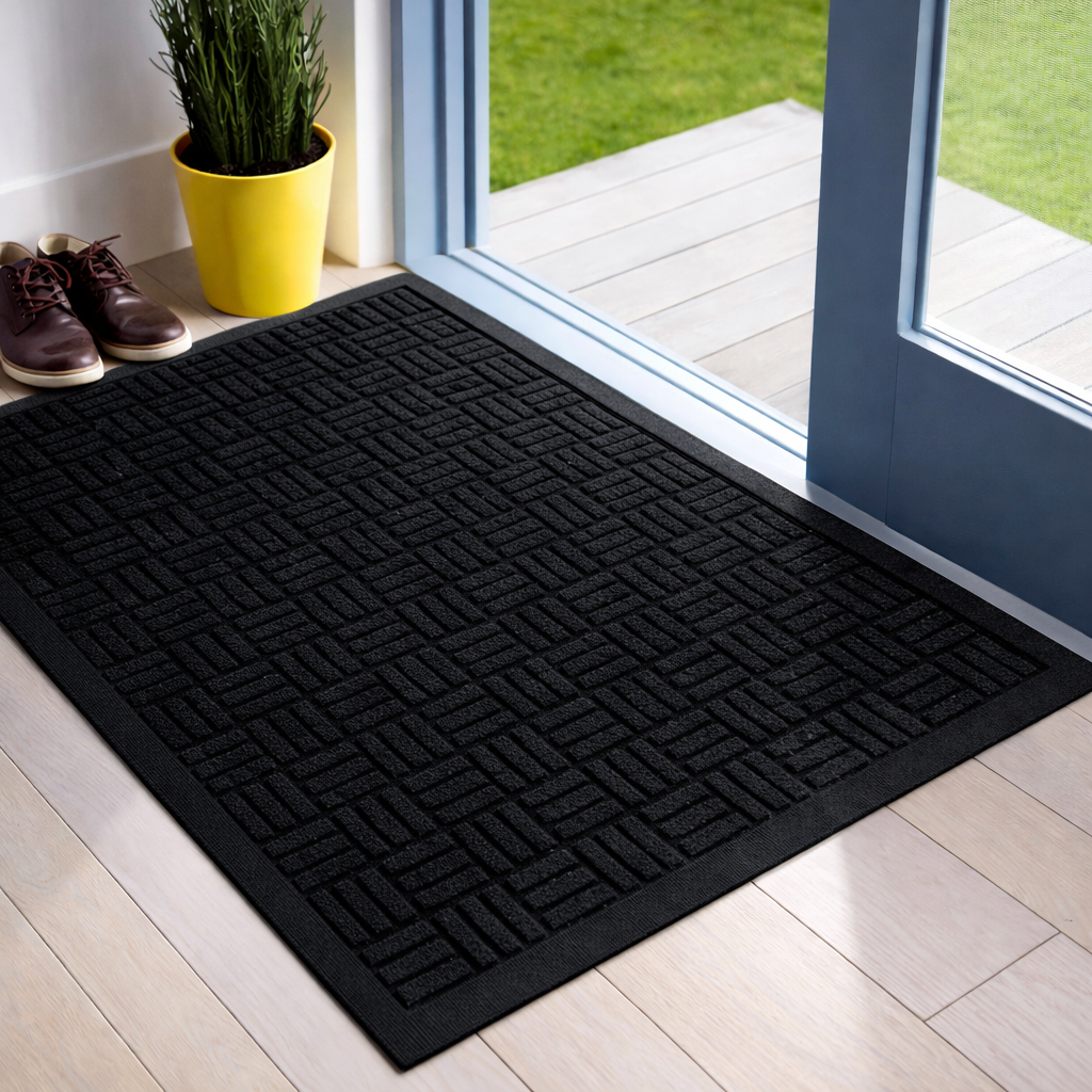 Limpia Pies Antideslizante 75x45cm Negro