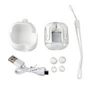 Audífonos MLAB TWS Glass Crystal Negros – Bluetooth V5.4, Estuche Silicona