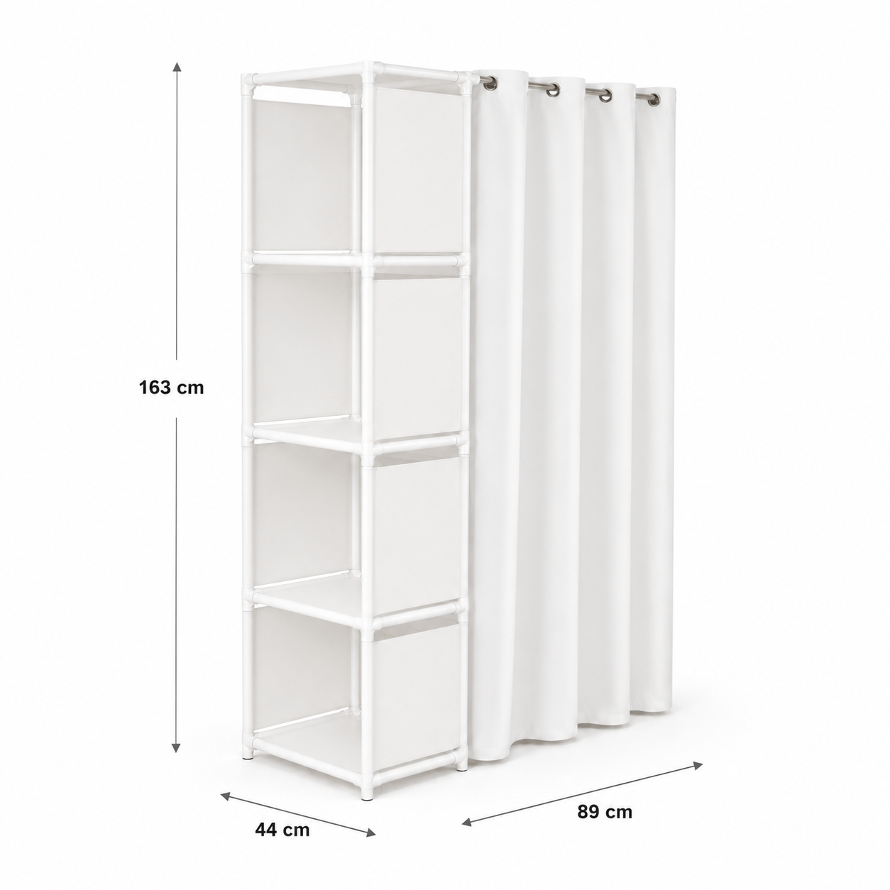 Closet organizador plegable blanco