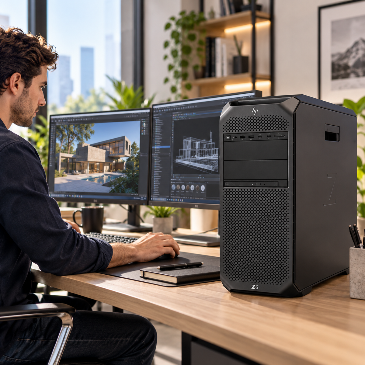 Computador Hp Z6 G4 Workstation Intel® Xeon® Gold 6128 Nvidia Quadro RTX 4000 16GB RAM 1TB SSD