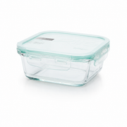 Contenedor Hermético De Vidrio Cuadrado 380 Ml, Allegra
