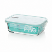 Contenedor Hermético De Vidrio Rectangular 590 Ml, Allegra