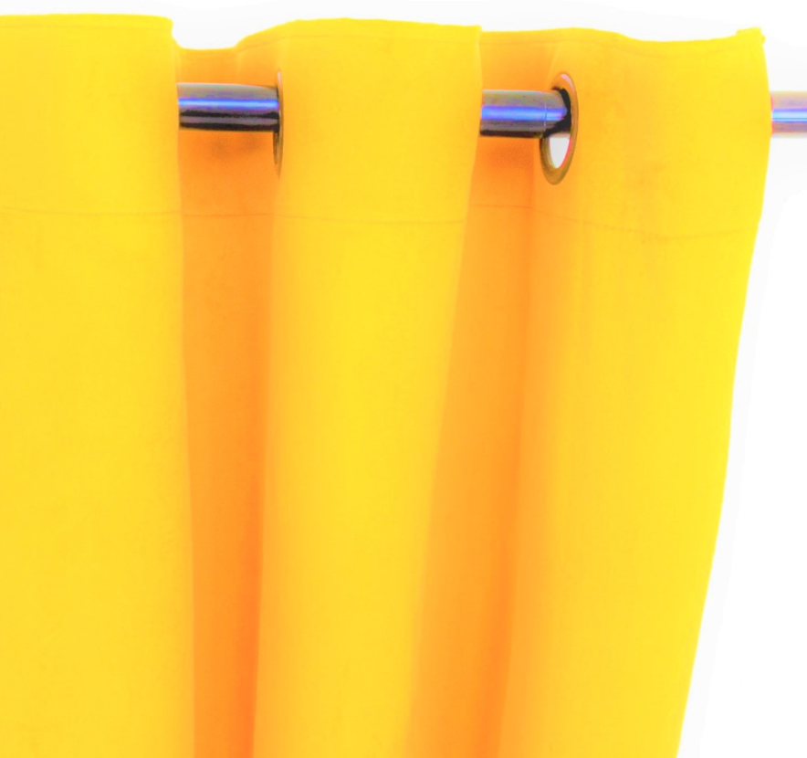 Cortina argollas Felpa New Velvet Amarillo, Masel