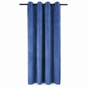 Cortina argollas Felpa New Velvet Azul, Masel