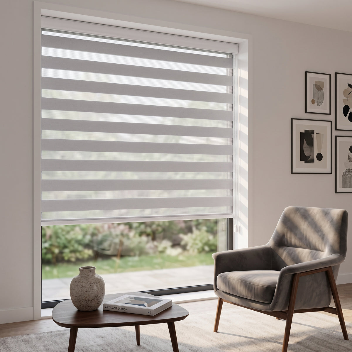 Cortina Roller Dúo Gris Biancobelo