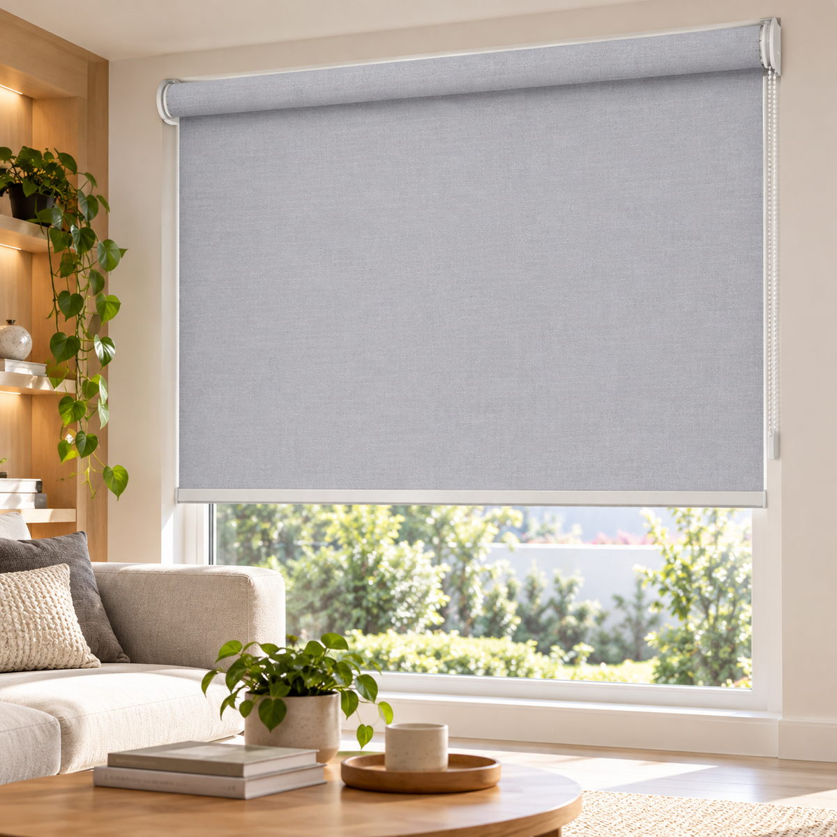 Cortina Roller Sunscreen Biancobelo - 120x120cm, Gris