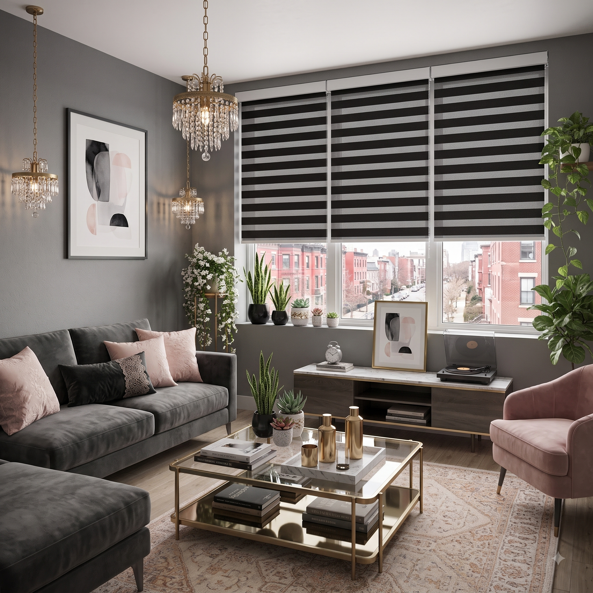 Cortina Roller Duo Negra