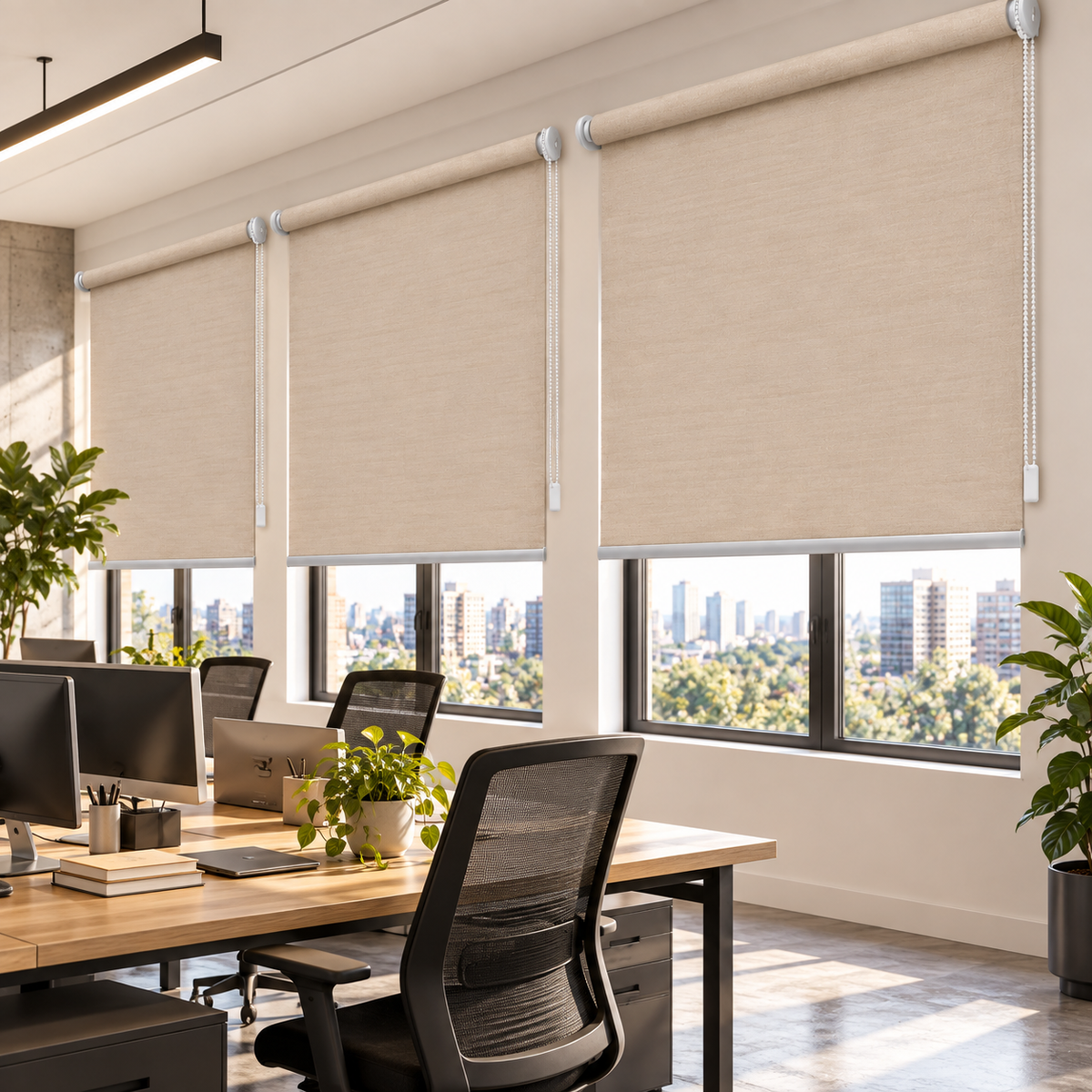 Cortinas Blackout Biancobelo Look Lino