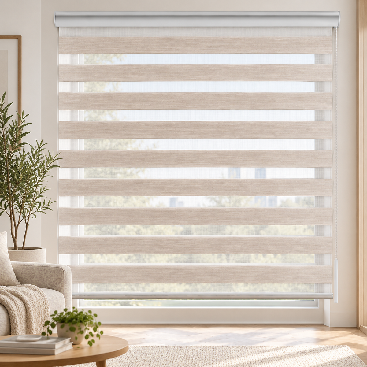Cortinas Duo Look Lino Biancobelo