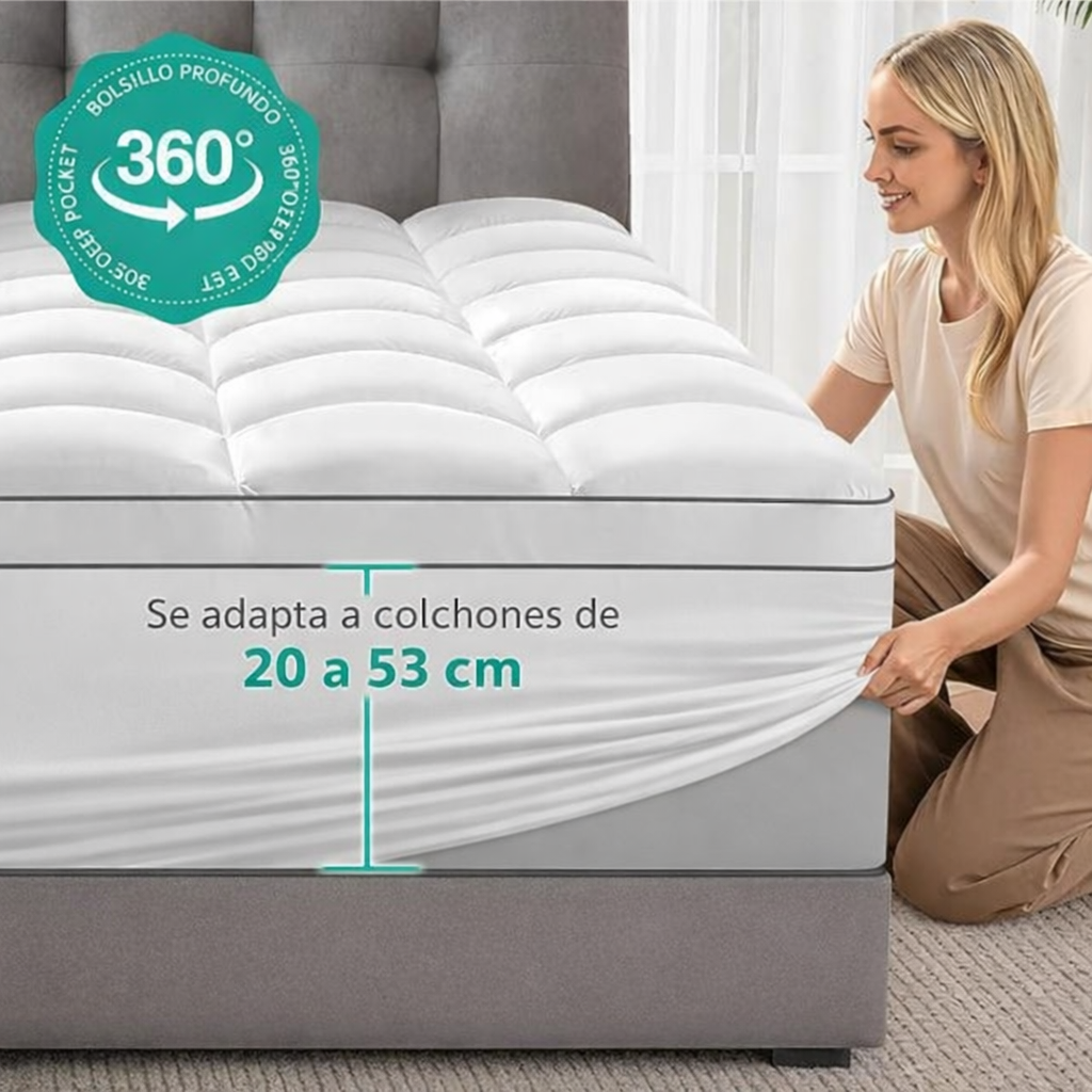 Cubrecolchon Topper Ultra Plush 2 Plazas