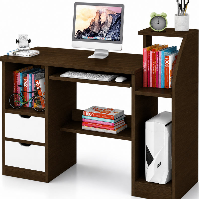 Escritorio para computador con gavetas Wood