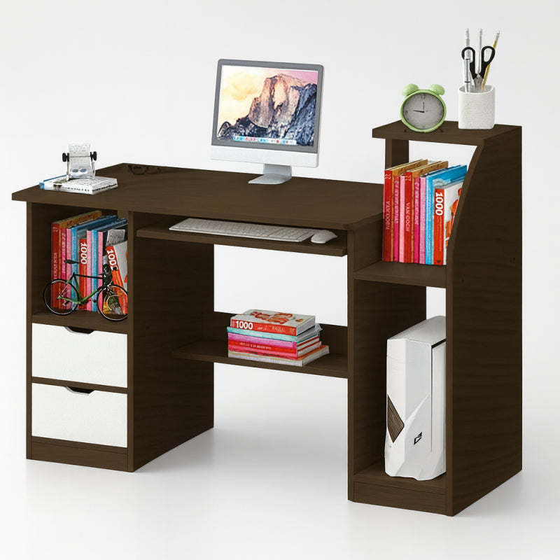 Escritorio para computador con gavetas Wood