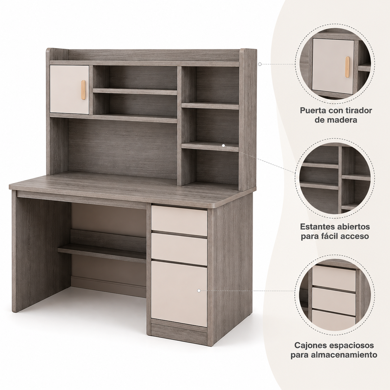 Escritorio Tasker Grey LOWA