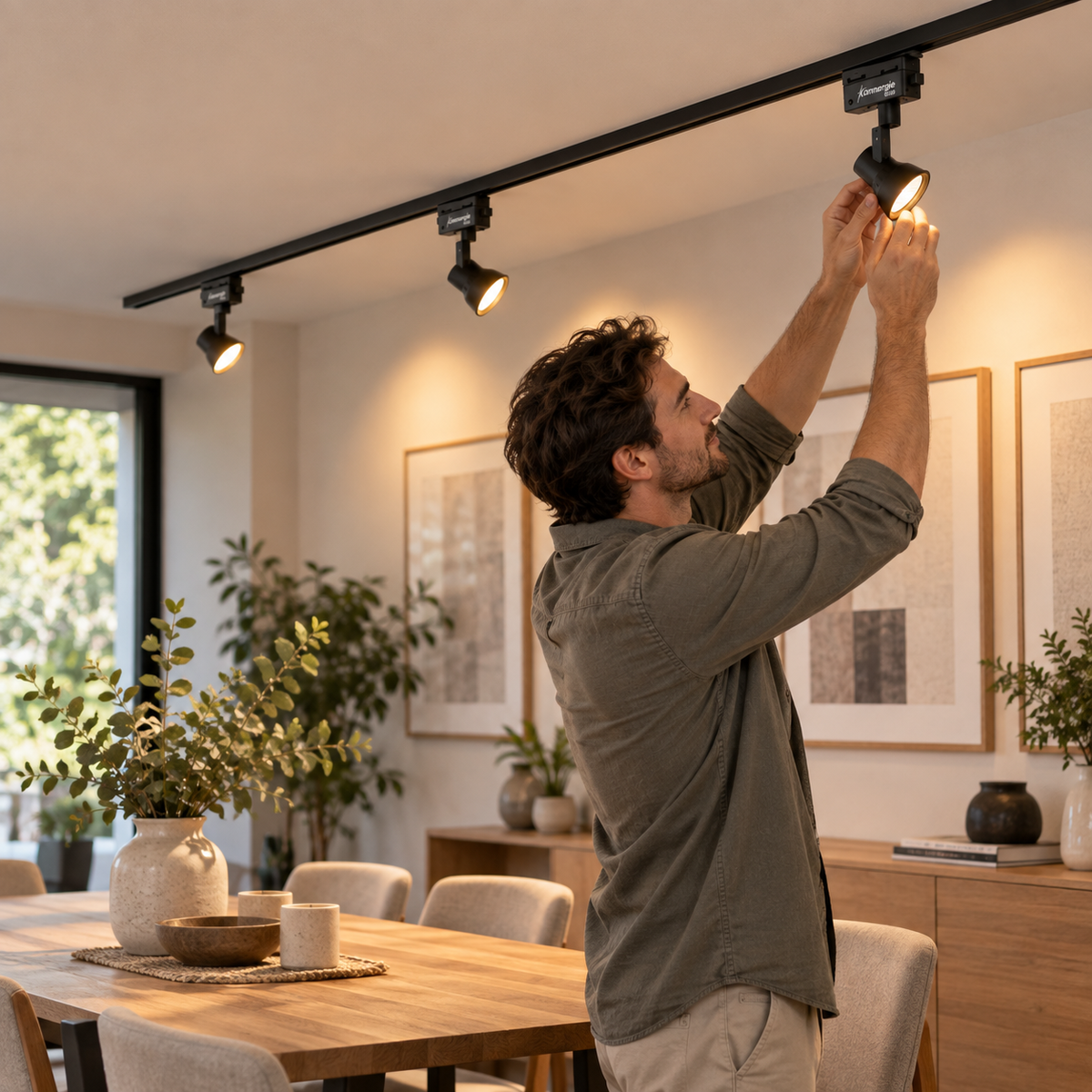 Foco monofásico negro porta ampolleta e27 modelo haedi