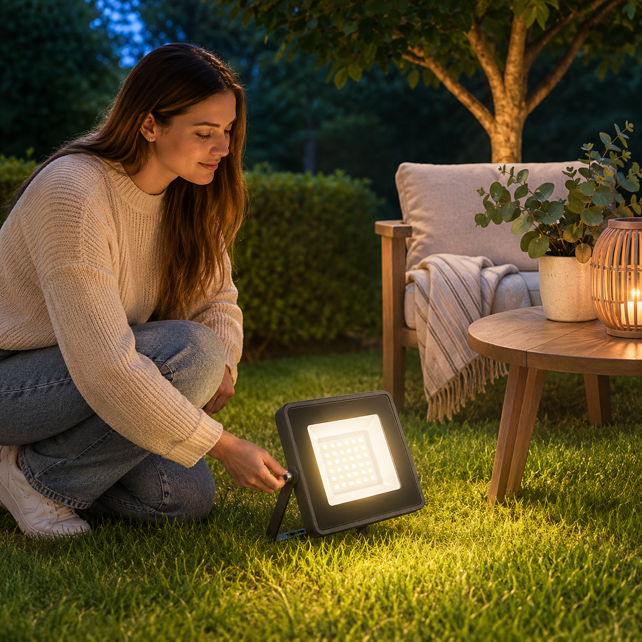 Foco proyector de área Led 50W 6000K Modelo Atlas IP55 Konnergie