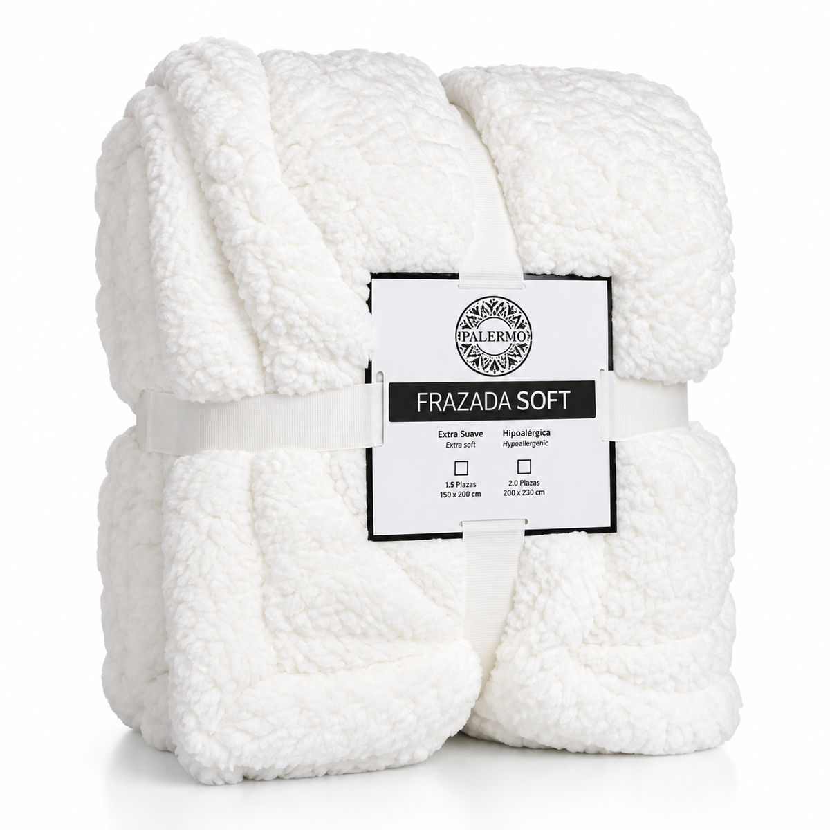 Frazada Soft Blanca Palermo