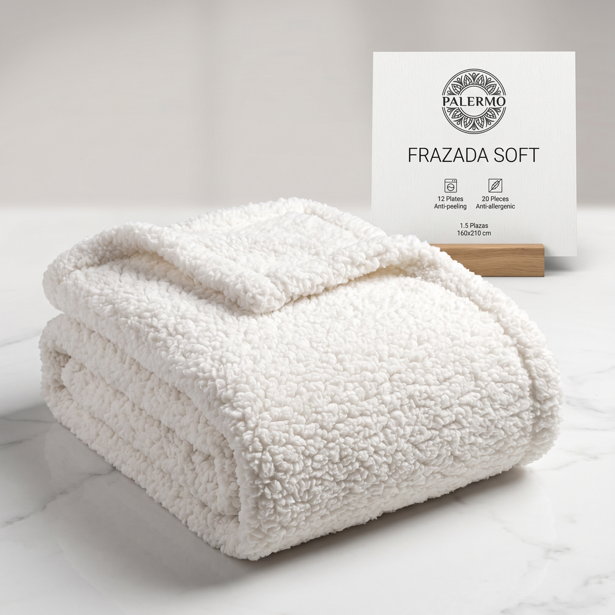 Frazada Soft Blanca Palermo