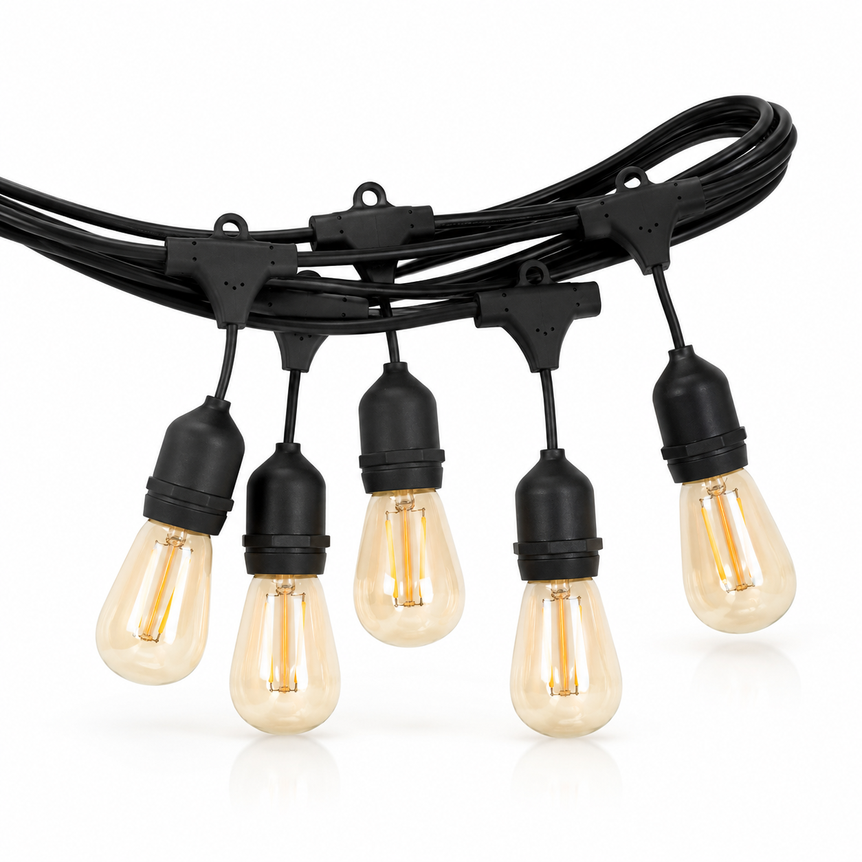 Guirnalda exterior IP65 10 soquetes 5M Konnergie