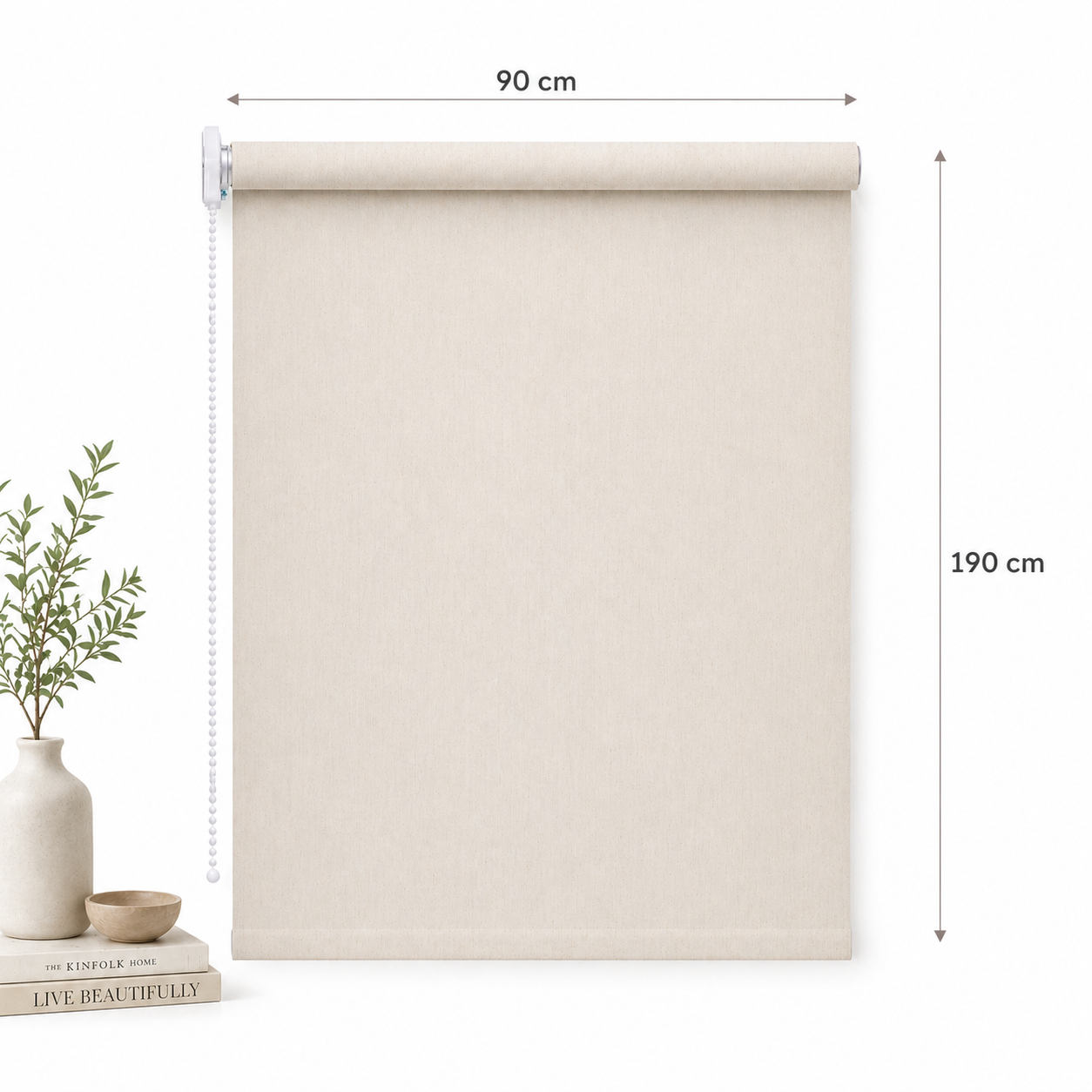 Cortina Roller Black Out Lino Volgen - 90x190 cm