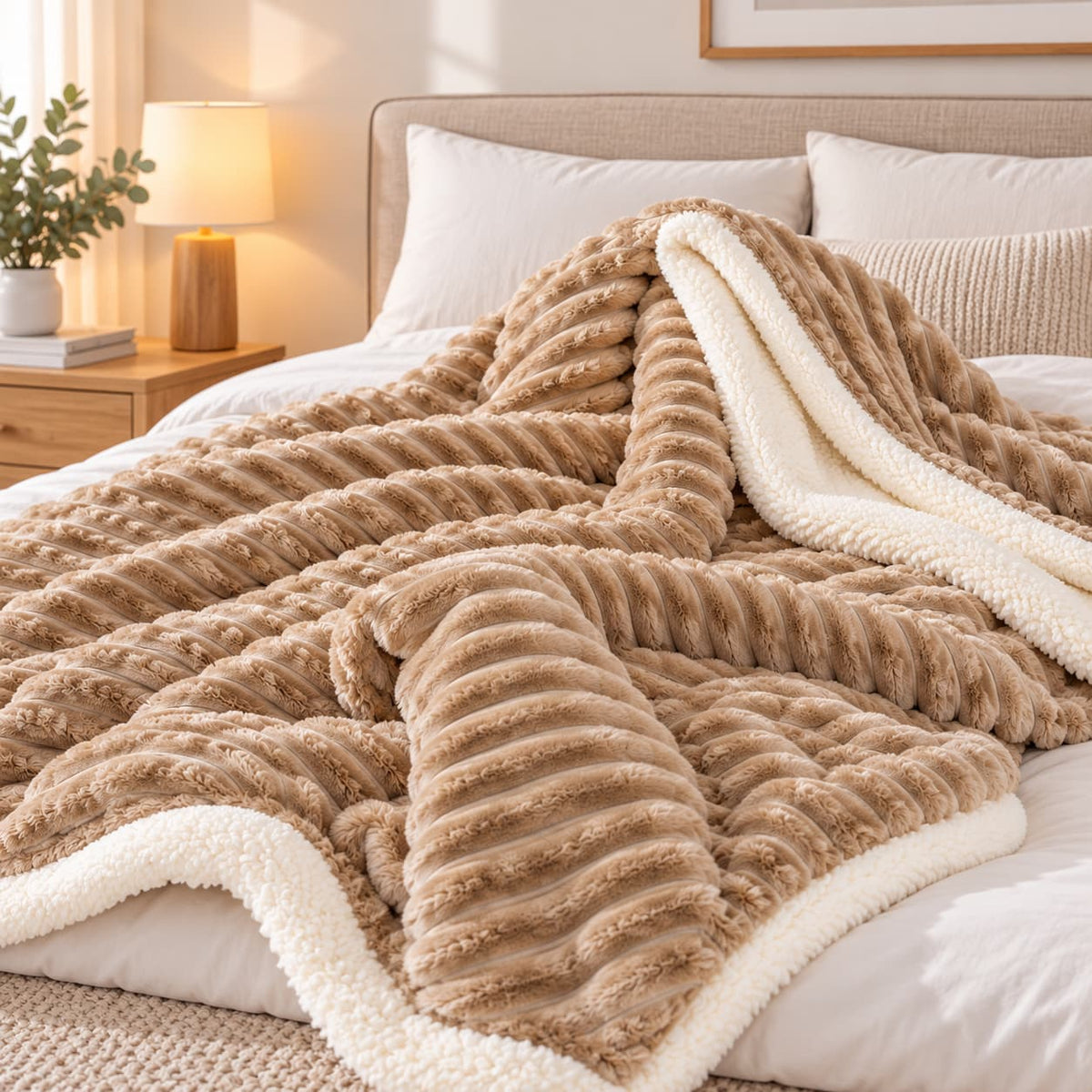Frazada Térmica Toscana Beige King