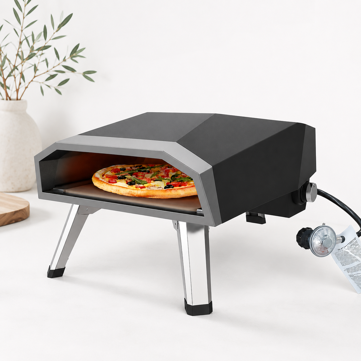 Horno de Pizza a Gas Portatil 62 x 40 x 30cms