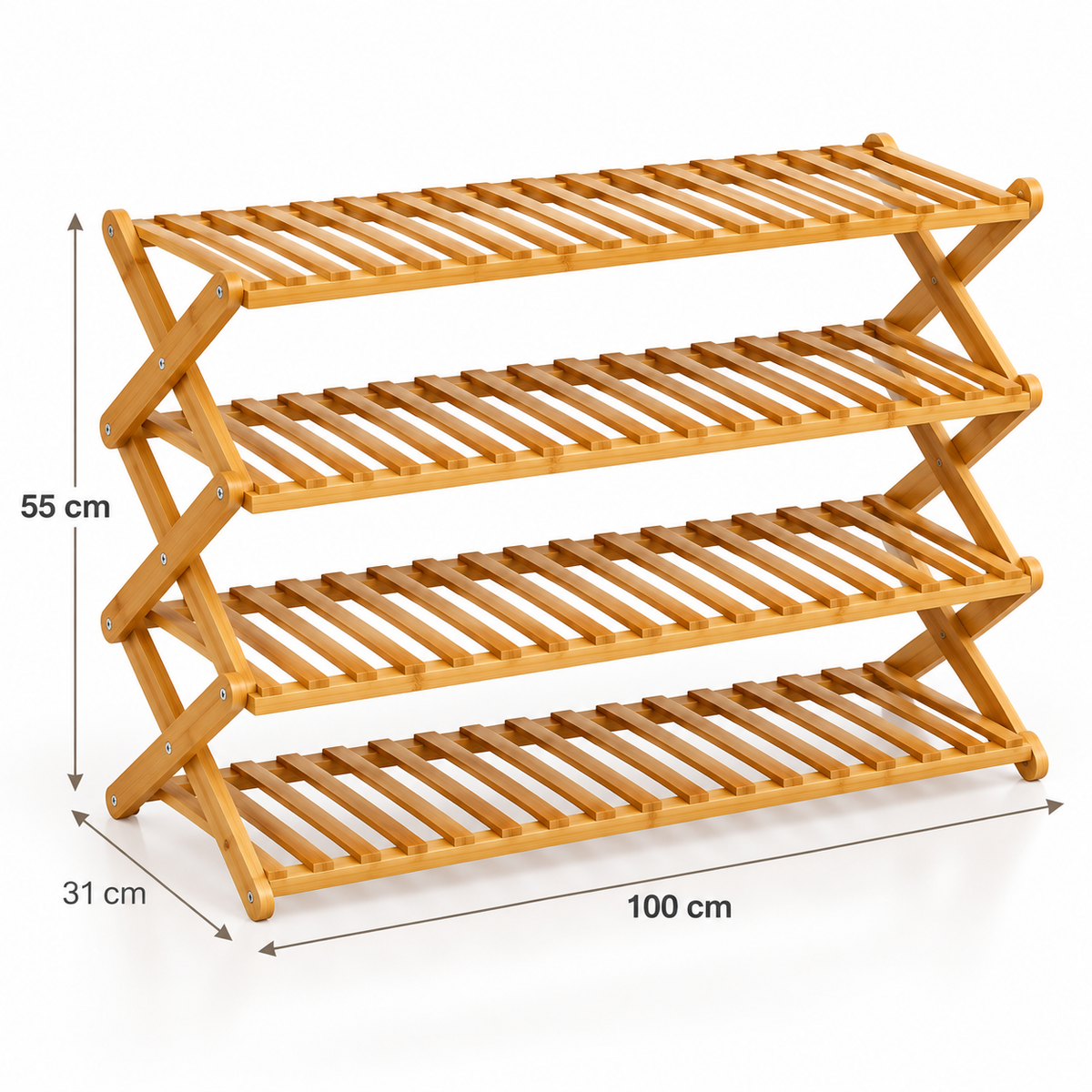 Rack bambú 4 niveles