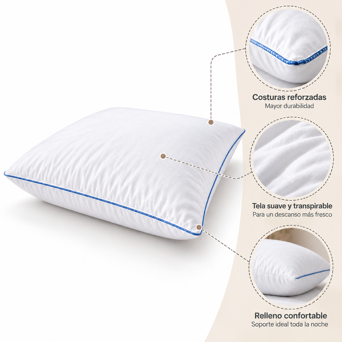 Almohada Down Alternative 50x70, Cannon
