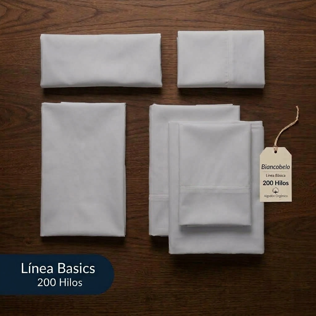 Juego de Sábanas Biancobelo 200 Hilos  Gris