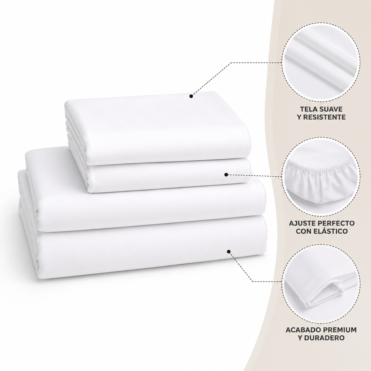 Juego de Sabana Biancobelo Home Blanca