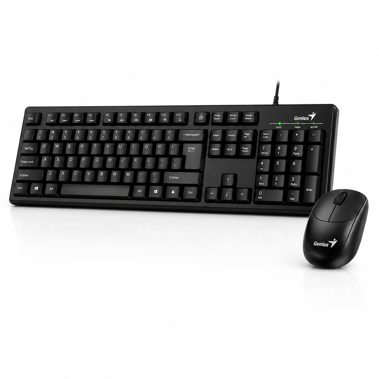 Kit Teclado y Mouse Genius KM-100SE-BK Copilot USB Negro