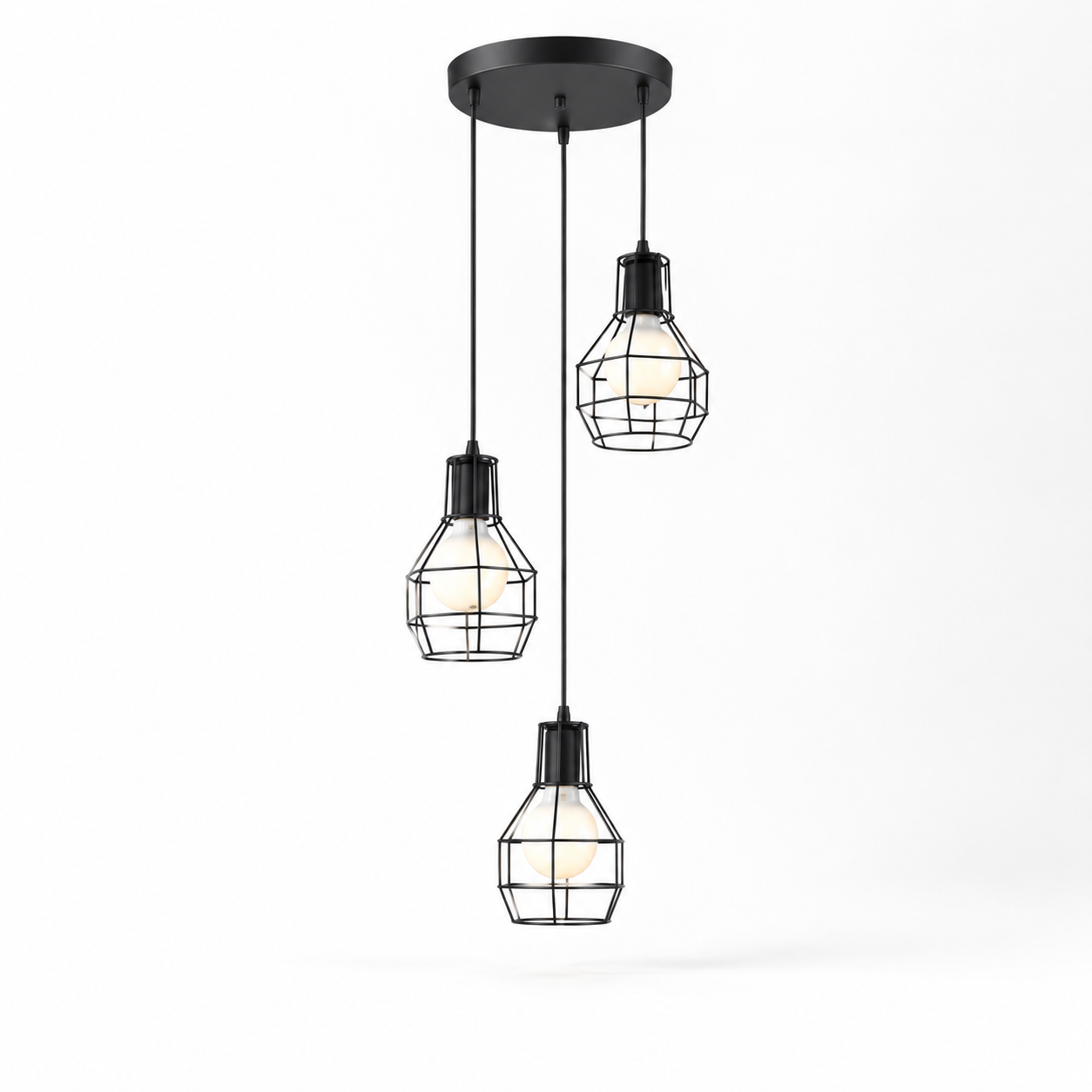 Lámpara colgante triple Loft Ferrara