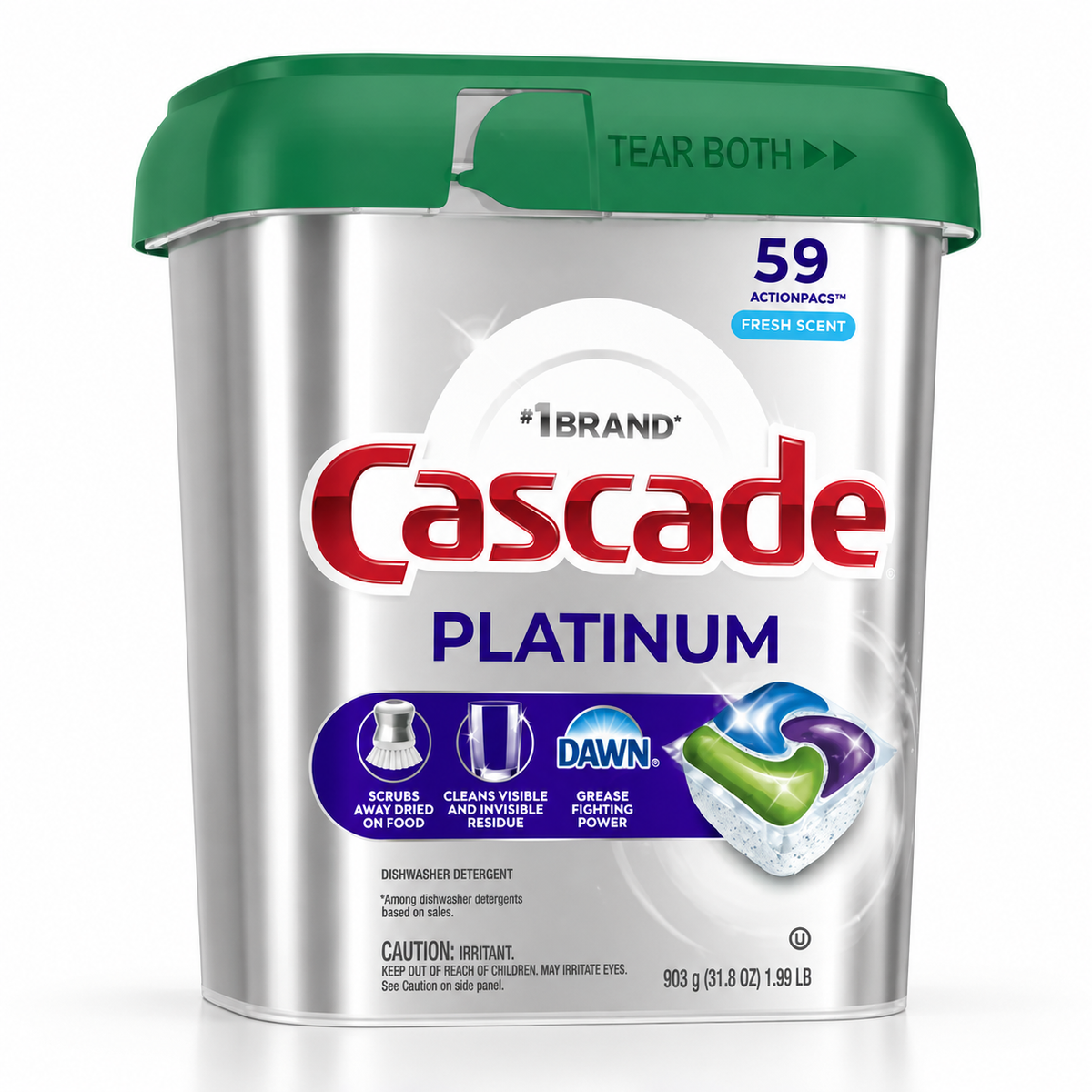 Lavavajillas Cascade Platinum Fresh 59 Cápsulas