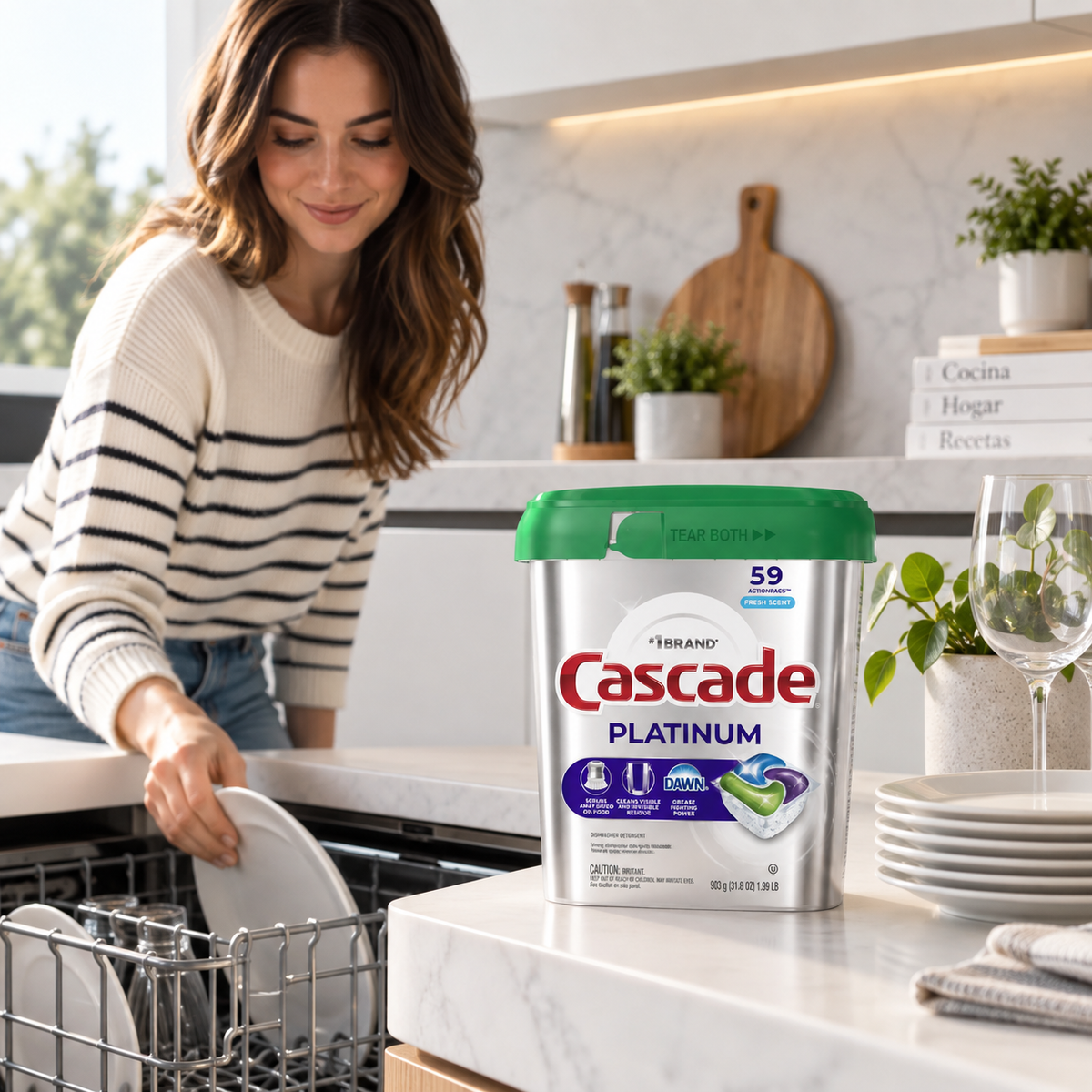 Lavavajillas Cascade Platinum Fresh 59 Cápsulas