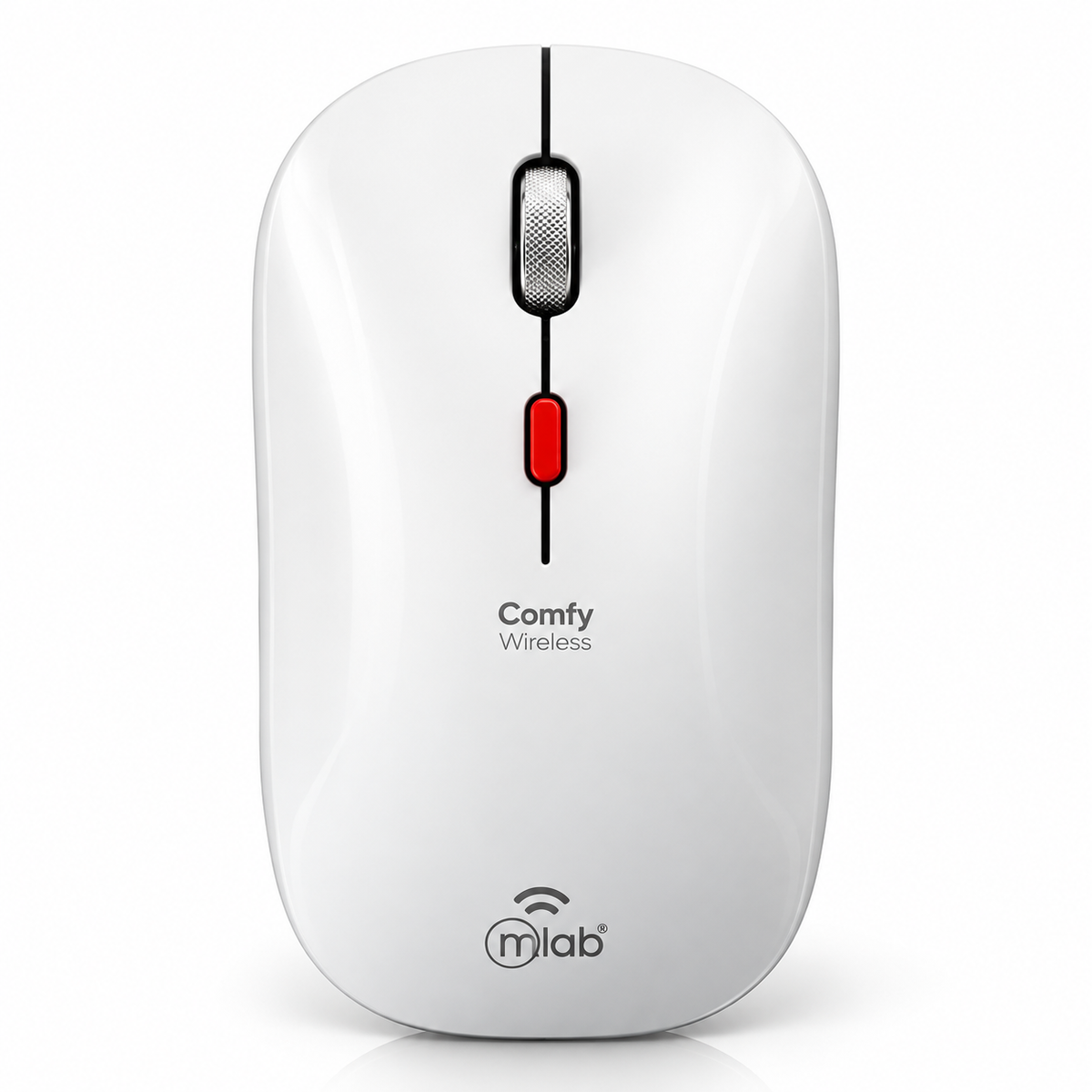 Mouse Inalámbrico MLAB Comfy M60BT Bluetooth + 2.4GHz 1600 DPI Blanco