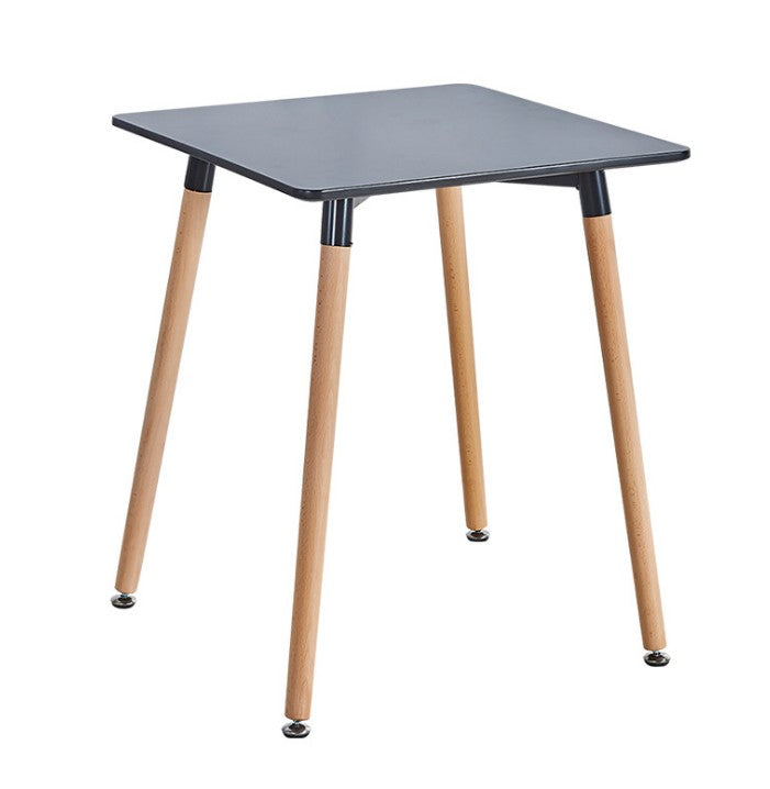 Mesa Eames Negra cuadrada 80x80