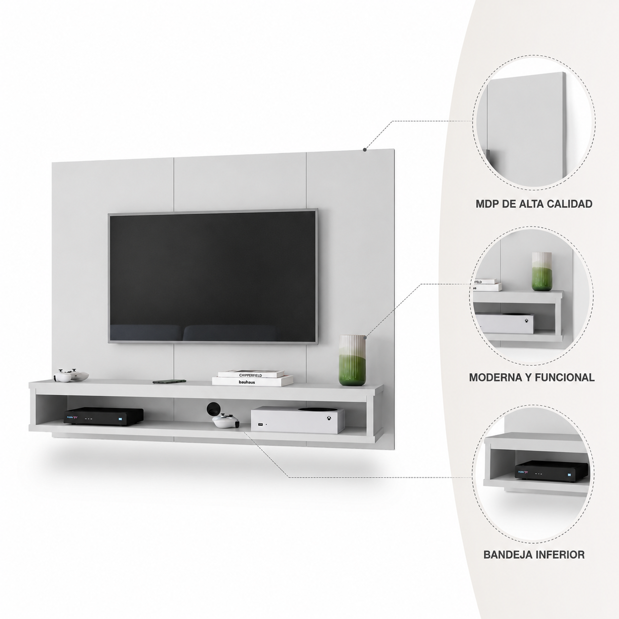 Ranel TV Nicho 1G Samba Blanco