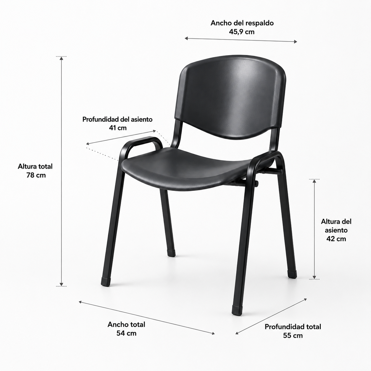 Silla Iso Negra