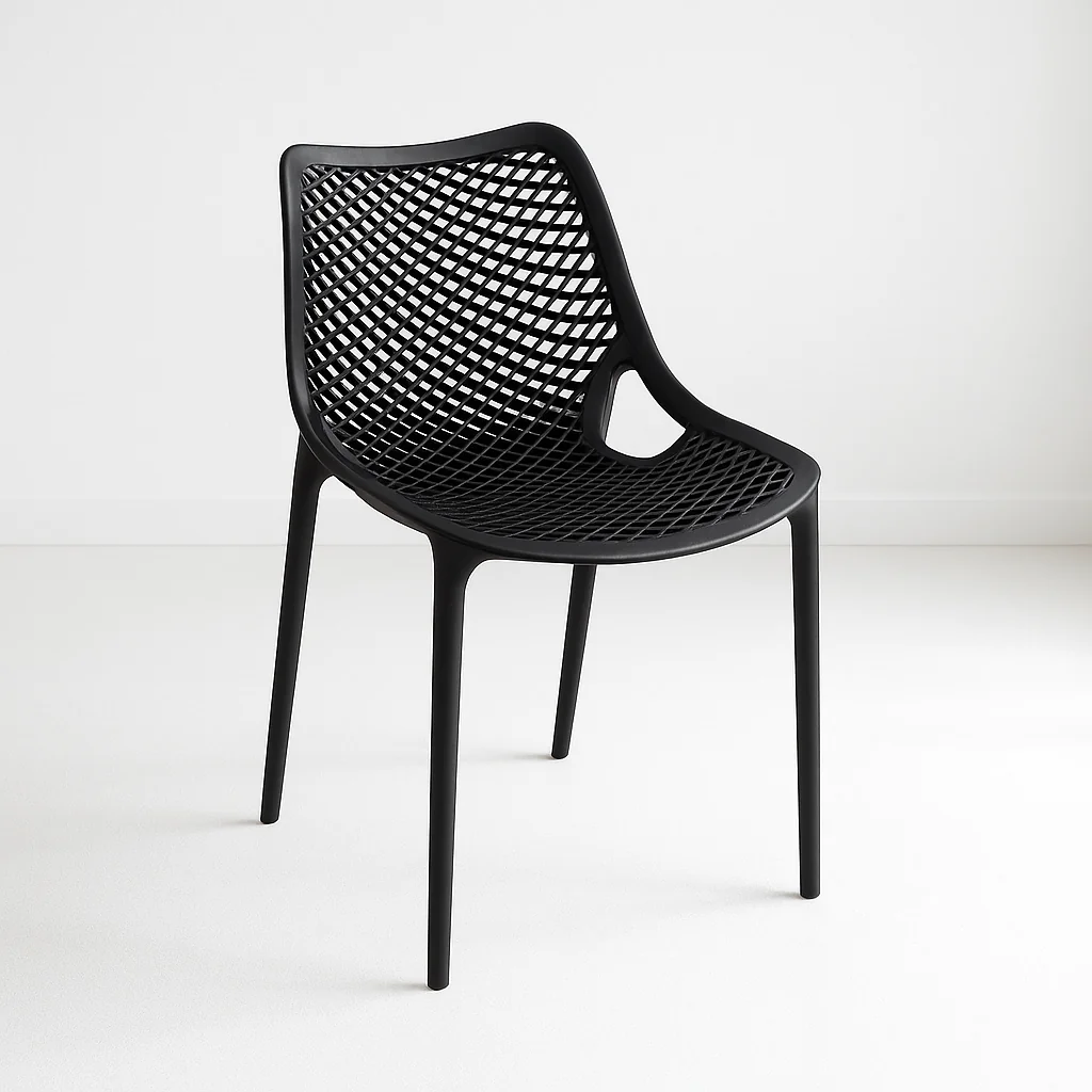 Silla restaurant o terraza Bardo Negra