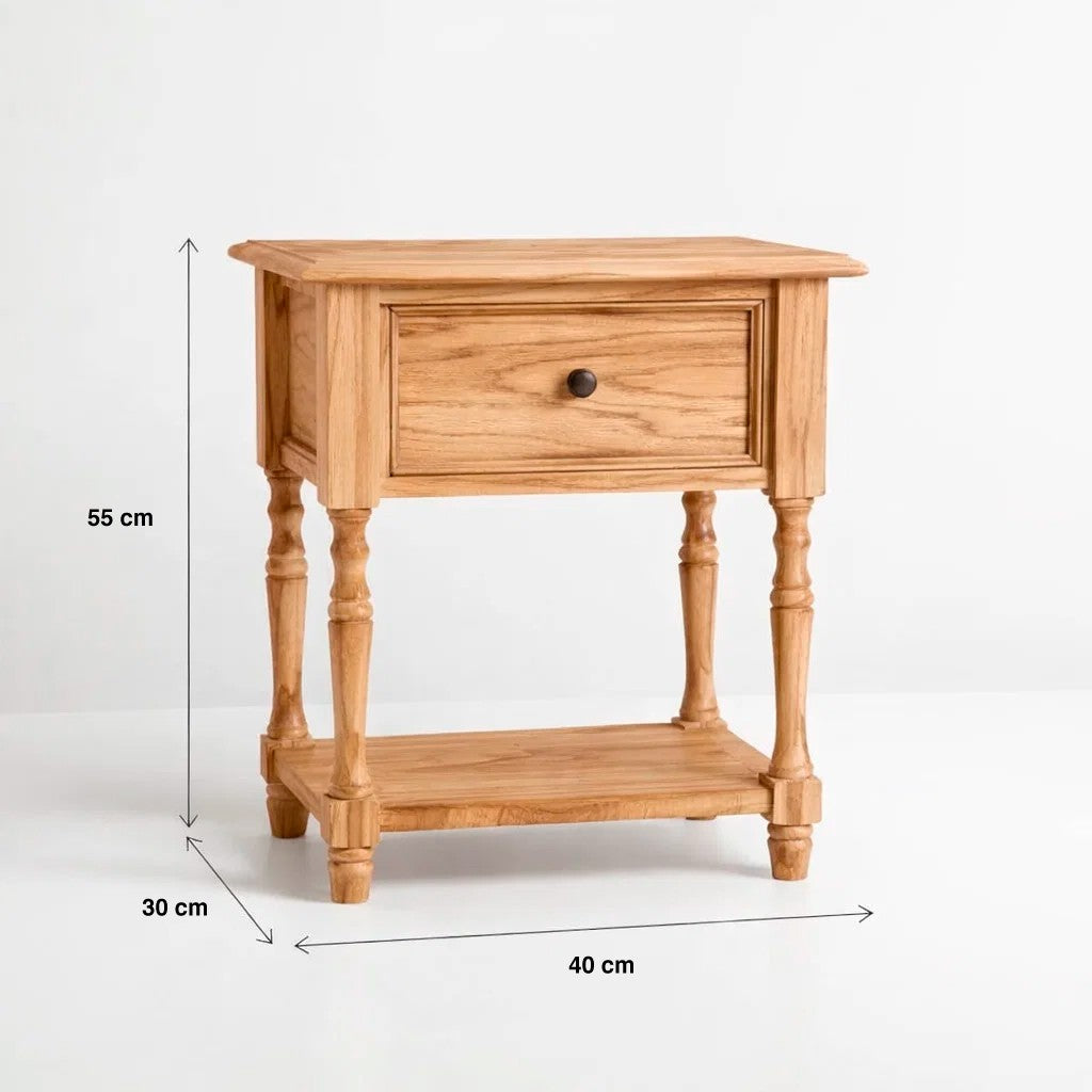 Velador Provenza Miel 1 cajon