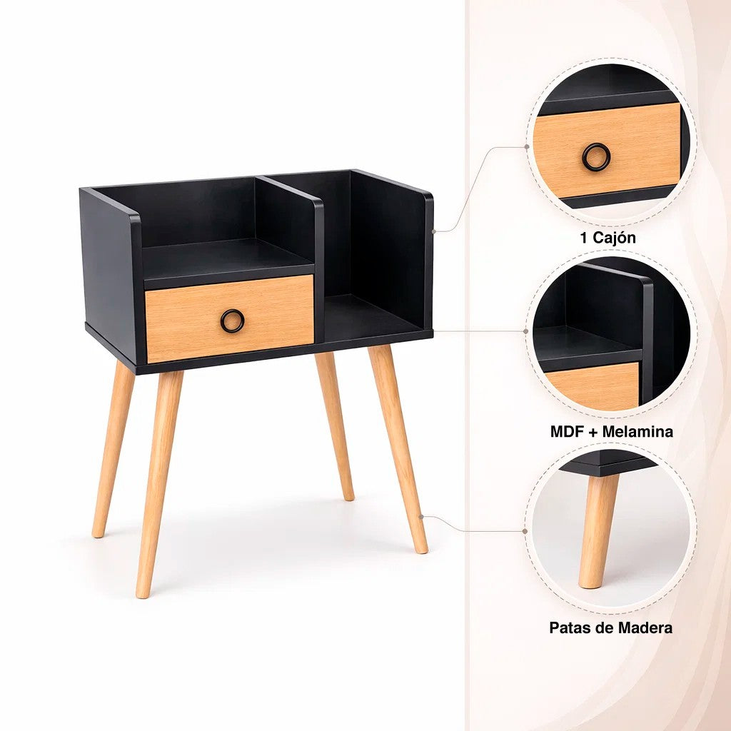 Velador Wooden Modern